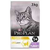 PRO PLAN Light - Rijk in Turkije - 3 KG - Brokjes voor volwassen kat